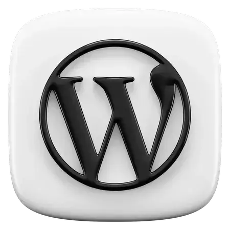 imgi 66 free wordpress 3d icon download in png blend fbx gltf file formats content management system cms logo blogging coding lang pack logos icons 7577993